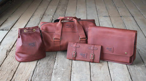 Kinnon and Cos leatherware, bags, satchels, traveller bags etc are all Australian made. Branded with Kinnon and Co, they are available from The Station Store, Longreach Queensland 