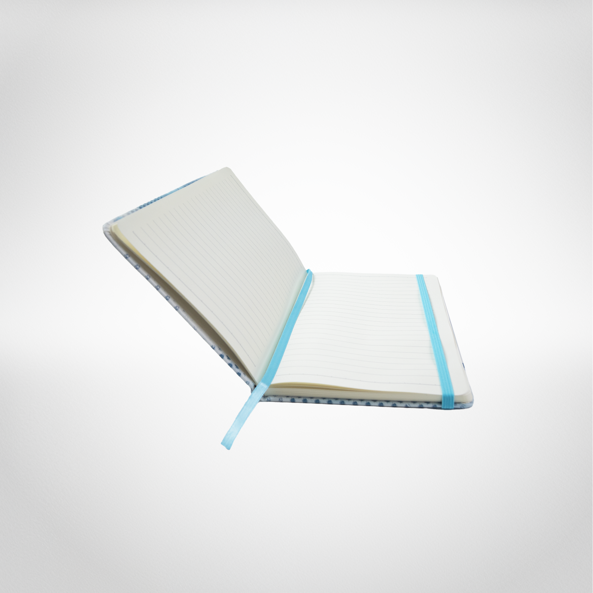 A5 diary with lined pages and elastic bookmark