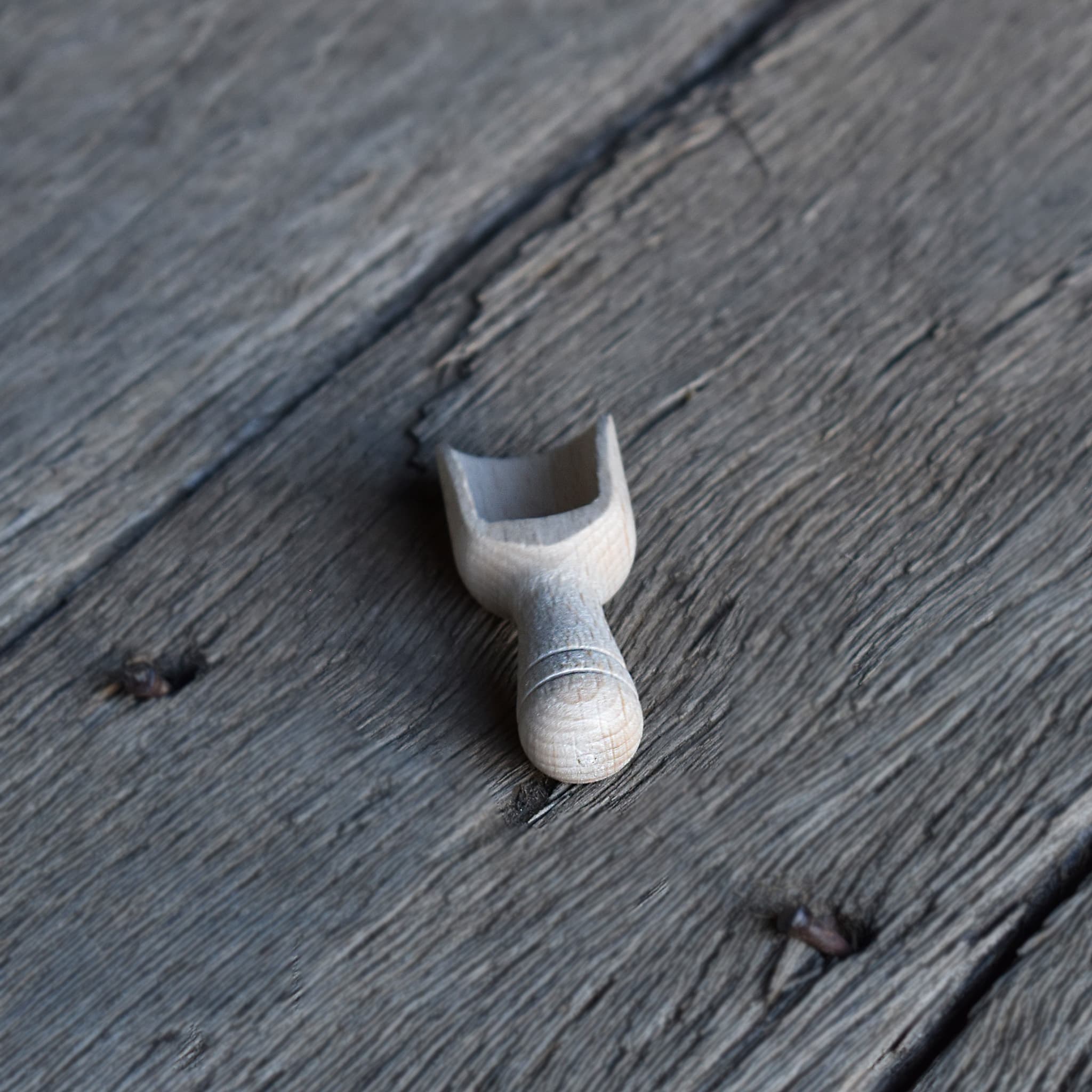 Redecker salt scoop. Made from beechwood timber. 100% natural and biodegradable.