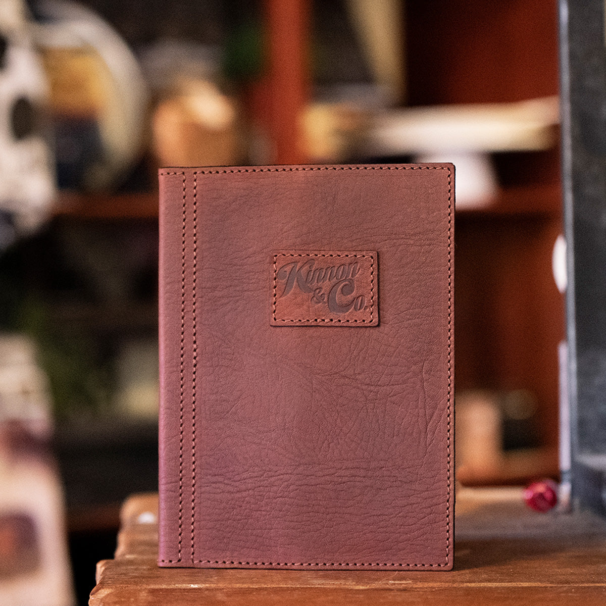 Kinnon and Co branded tan leather A5 diary cover