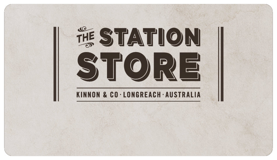 The Station Store Logo on gift card