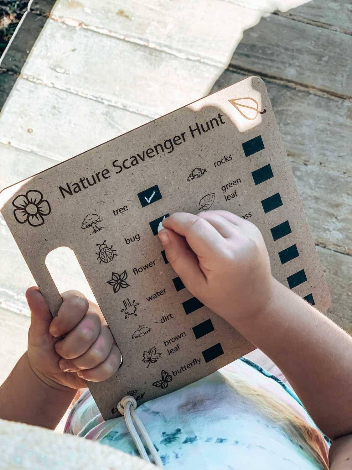 Nature Scavenger Hunt Board