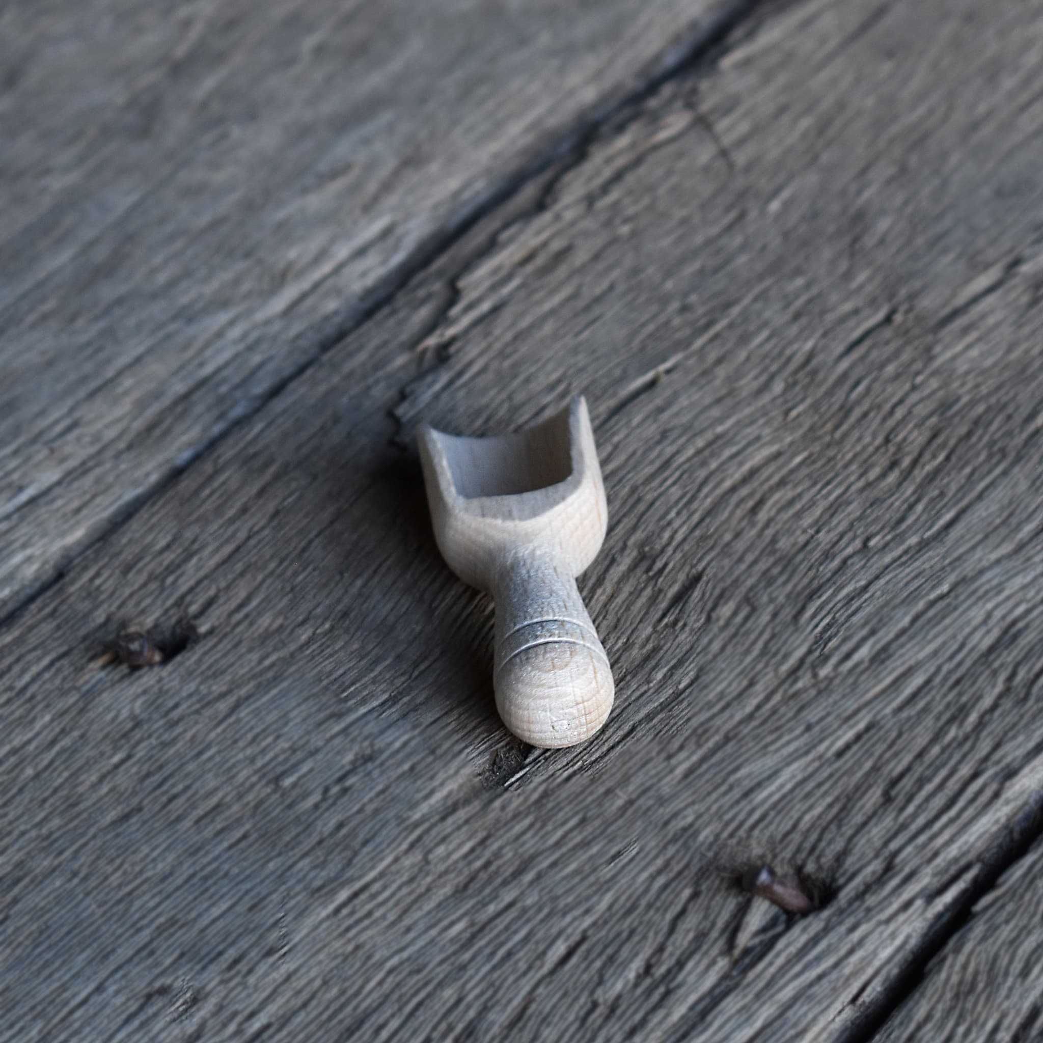 Redecker salt scoop. Made from beechwood timber. 100% natural and biodegradable. 