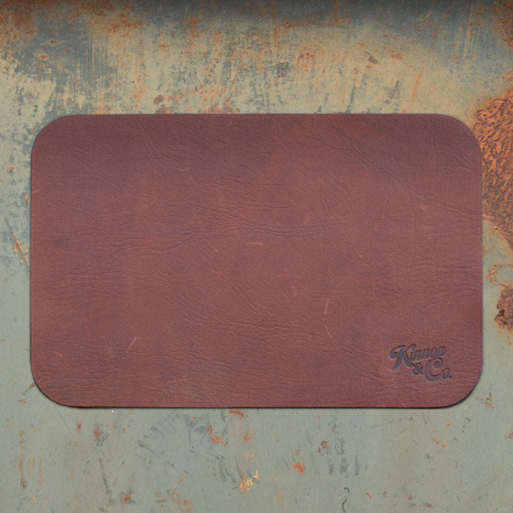 Kinnon and Co branded Leather Placemats